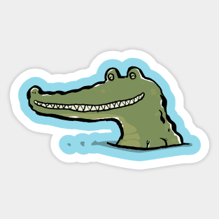 smiling croc Sticker